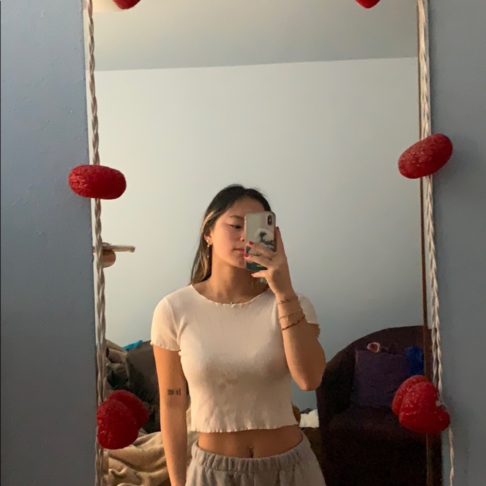 brandy melville white top